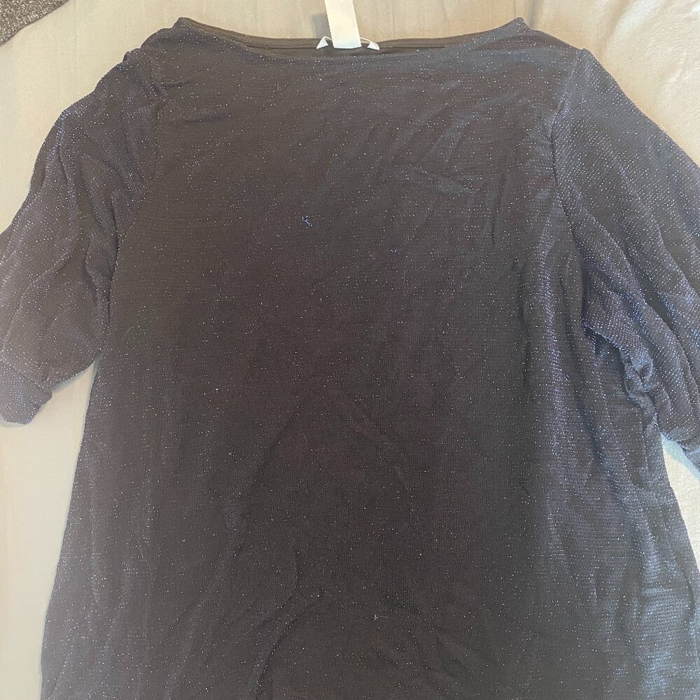 H&M Sparkly Women's Shit Half Sleeve